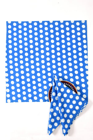 Polka Dott Napkin 6 Pc Set (Blue)