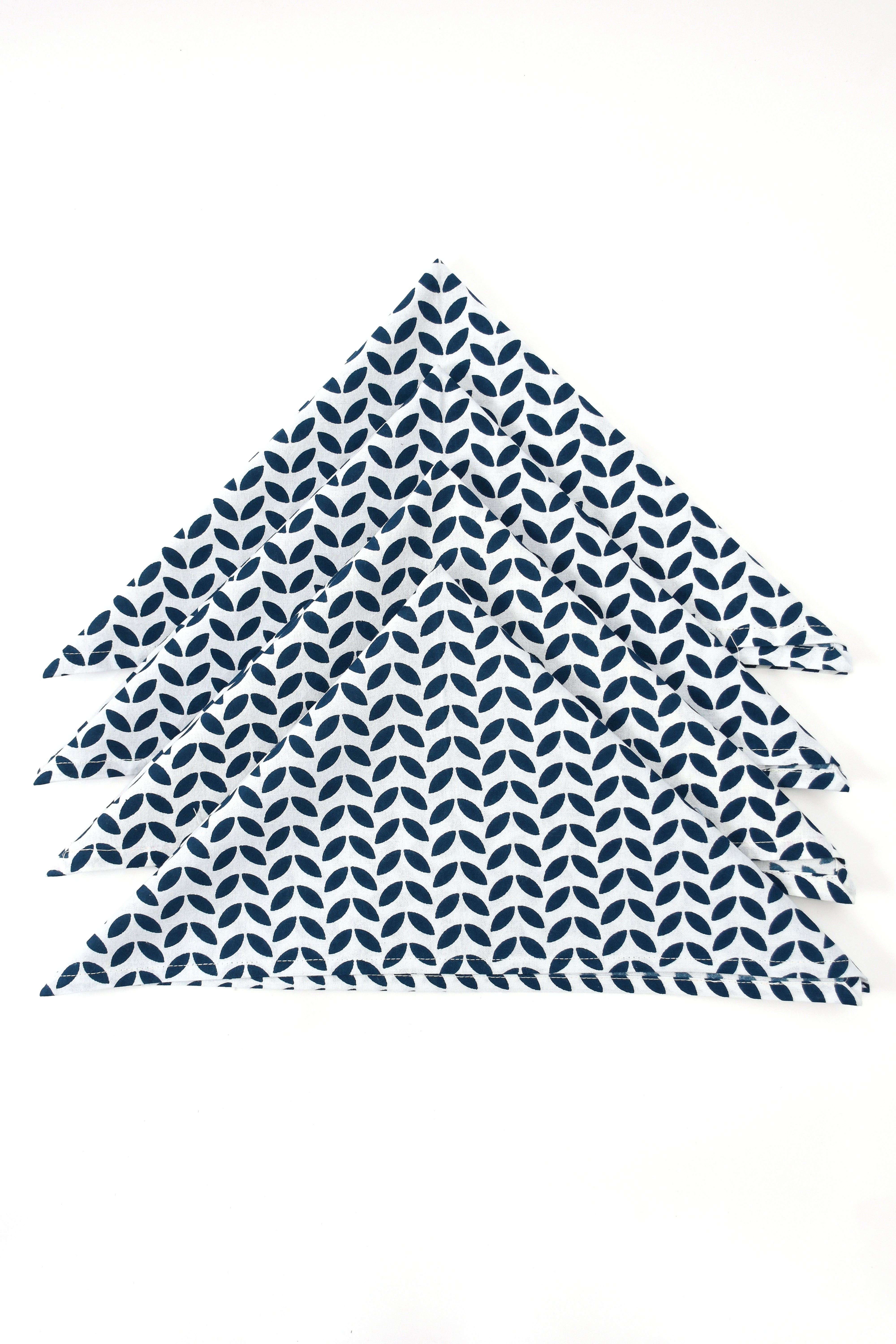 Geometric Leaves Napkin 6 Pc Set