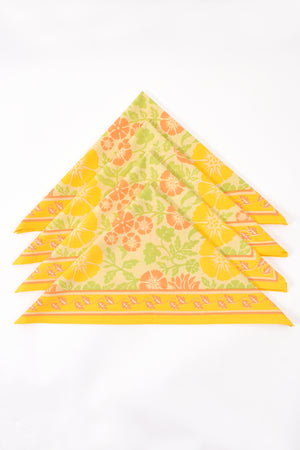 Linen Flower Napkin 6 Pc Set