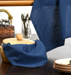 Natural Blue Kitchen Towel 2 Pc Set