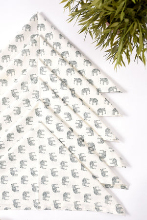 Elephant Napkin 6 Pc Set