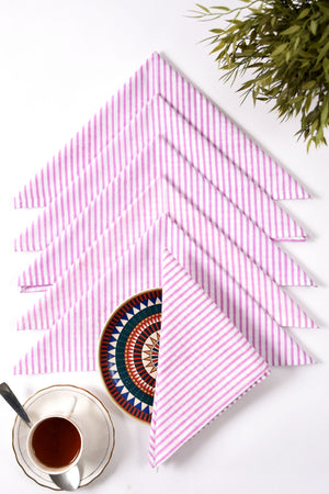 Stripe Napkin 6 Pc Set