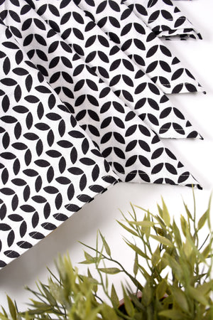Geometric Leaves Napkin 6 Pc Set