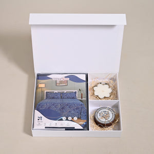 Aesthetic Bedding Box Set: Sheets, Scented Candle & Coaster | Perfect Gift